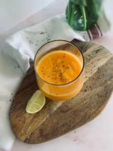 Mango and blood orange smoothie