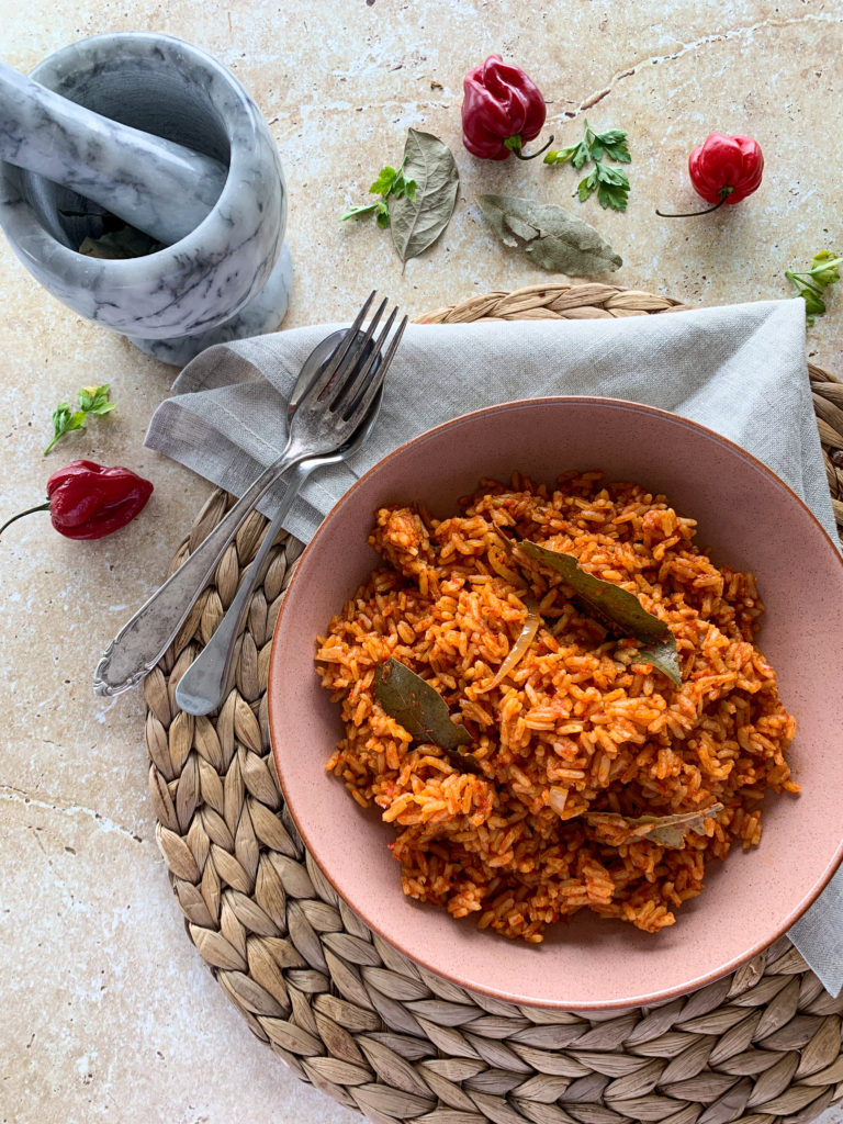 close up jollof