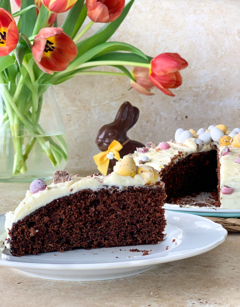 chocolate and banana cake