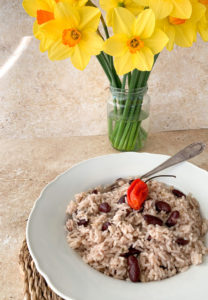 lazy rice and peas