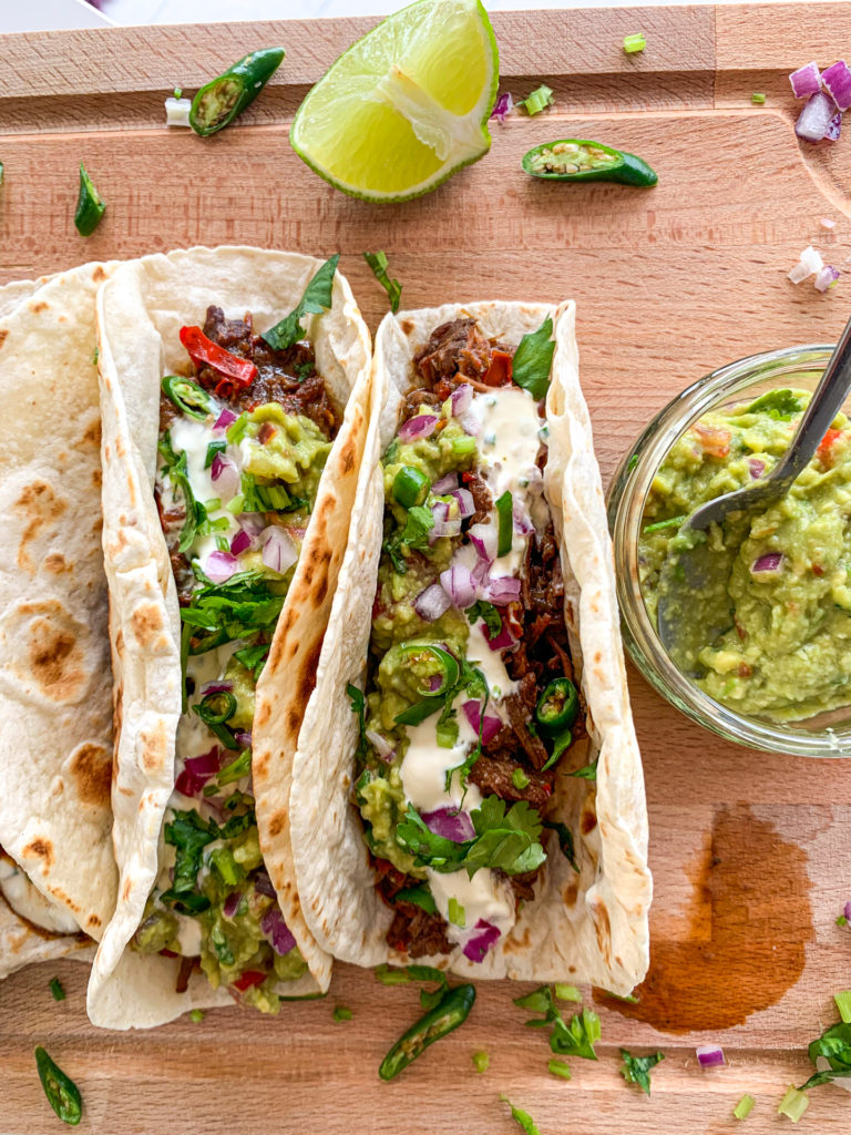 braised beef tacos