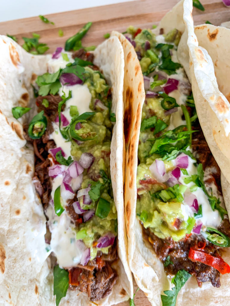 braised beef tacos