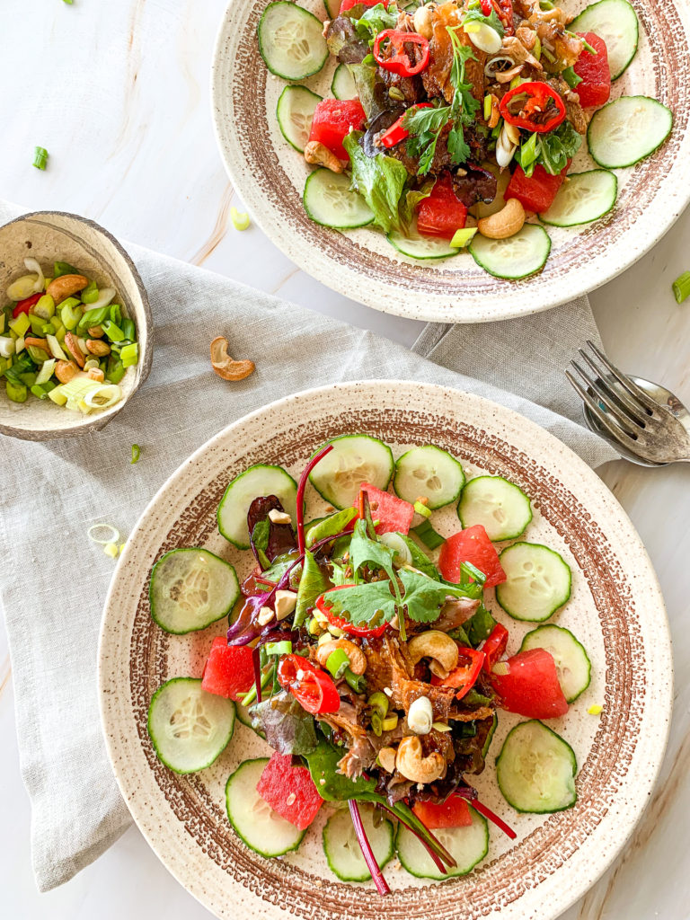 flat Love you CRISPY DUCK SALAD