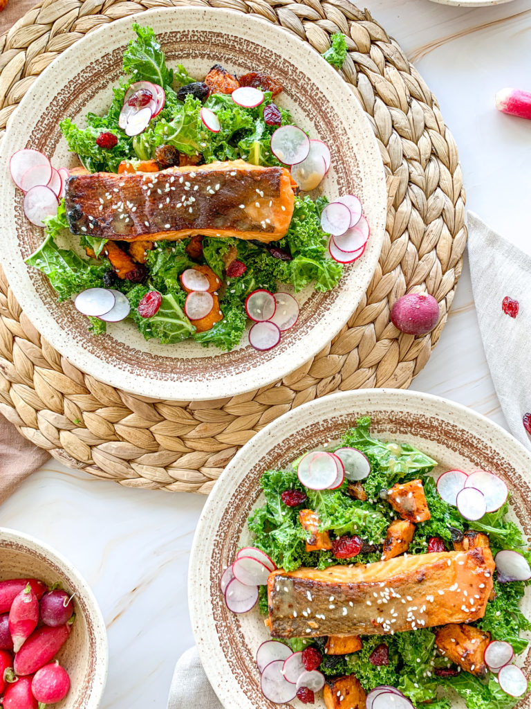 miso salmon salad