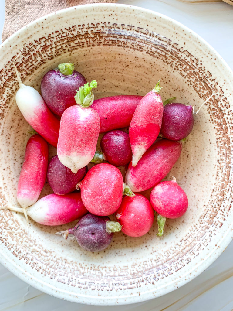 mixed radish in bowl