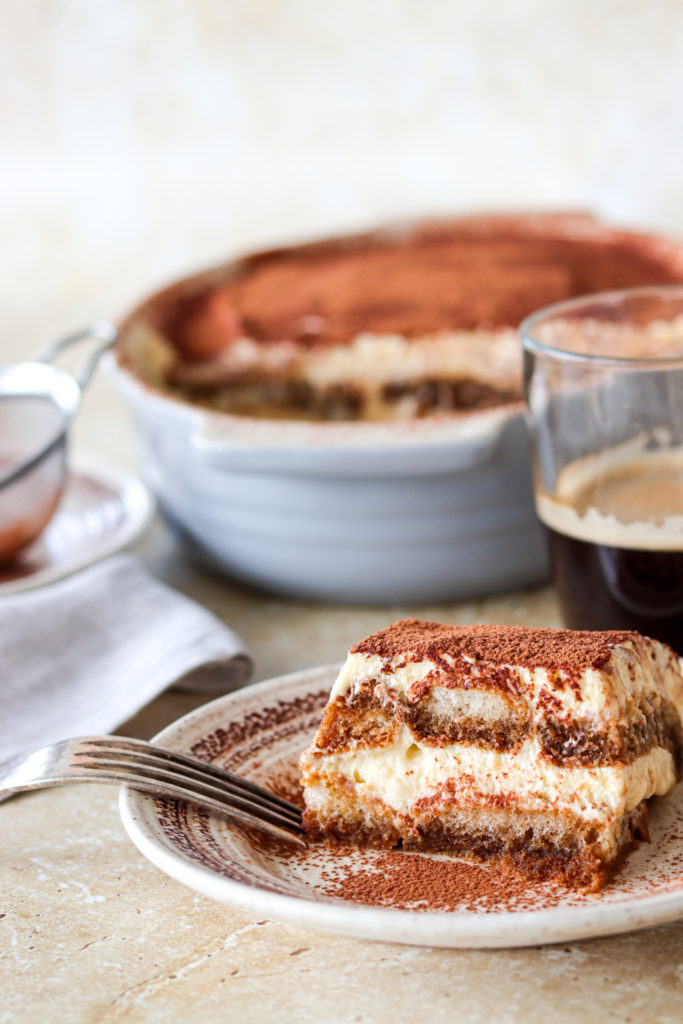 tiramisu on plate