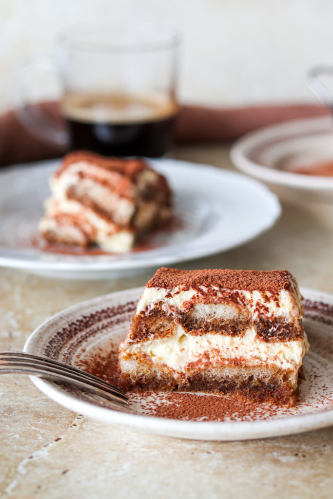 tiramisu on a plate