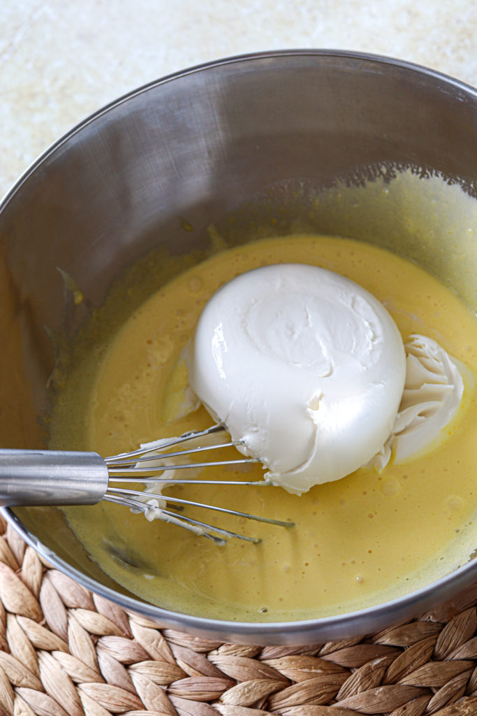 mascapone added to custard