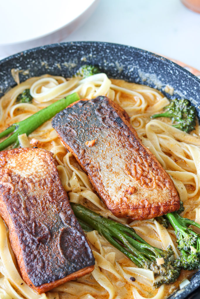 cajun salmon fettuccine