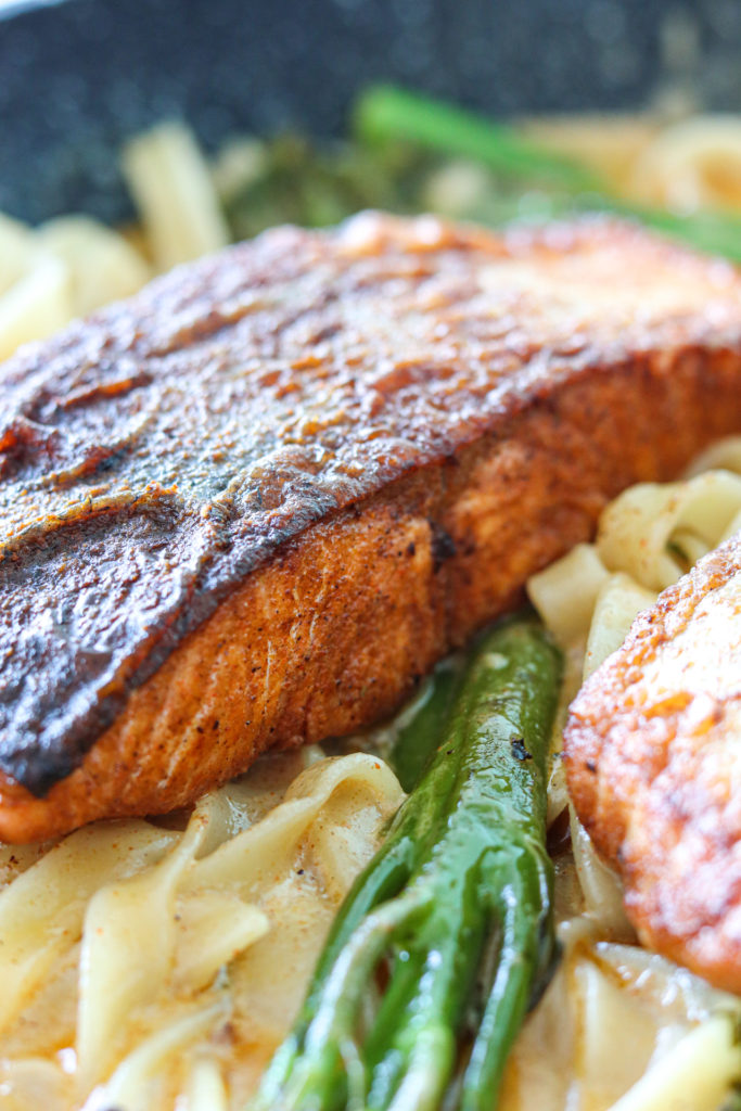 cajun salmon fettuccine