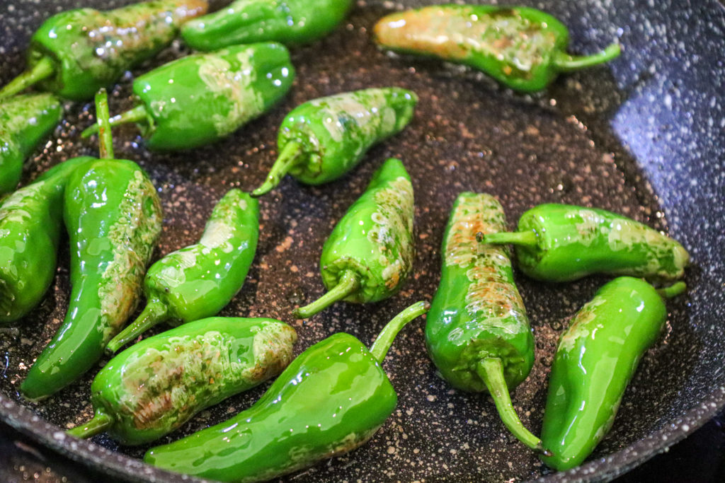 cooking padron peppers
