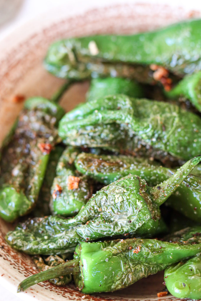 up close padron peppers