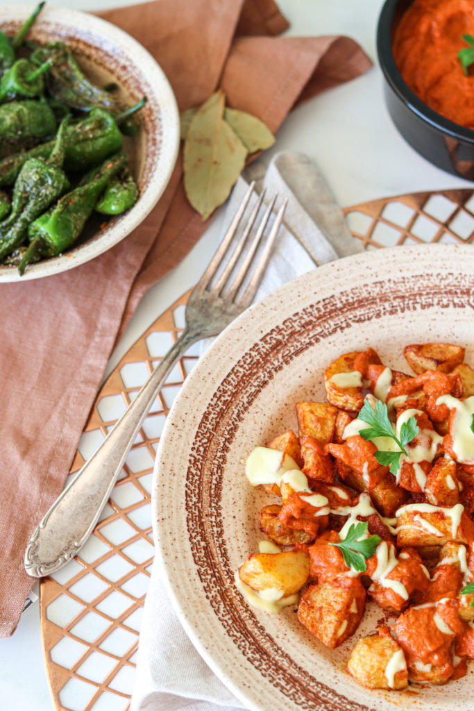 patatas bravas and padron peppers