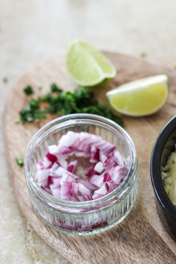 red onion coriander and lime 