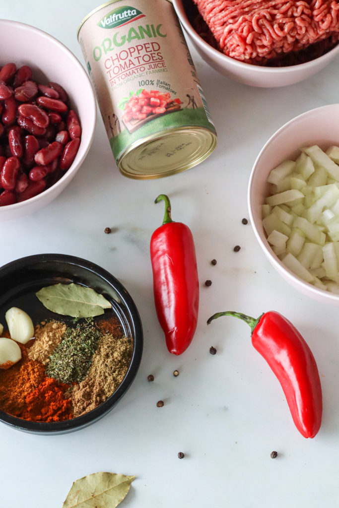 chilli con carne ingredients