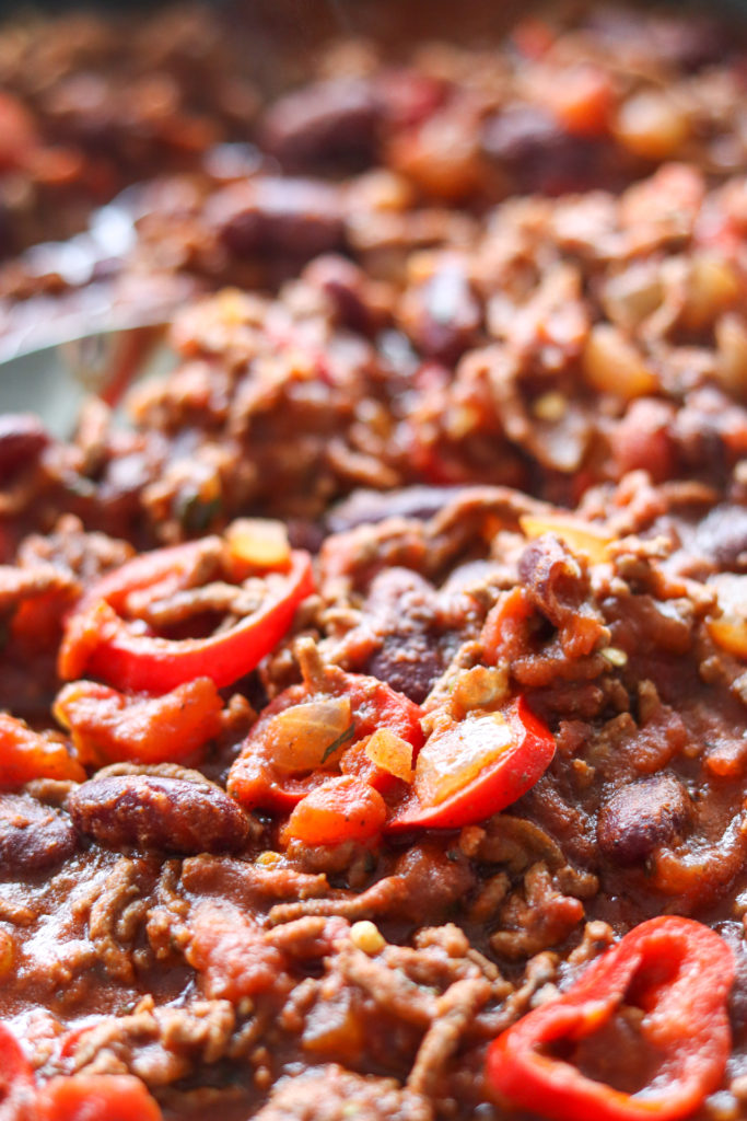 chilli con carne close up