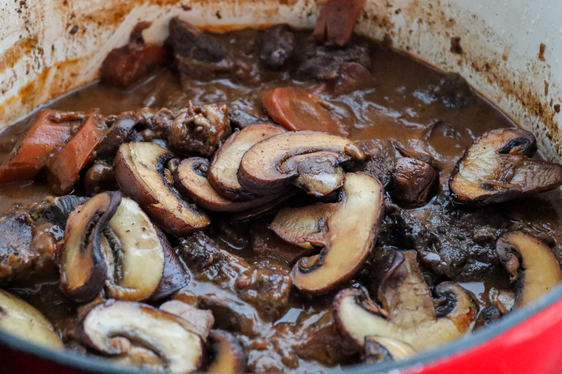 mushrooms cooking