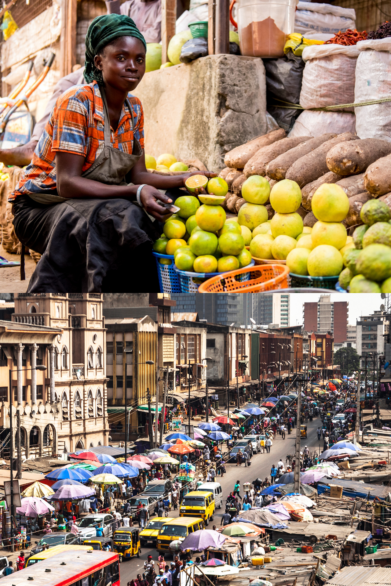 nigerian streets and market