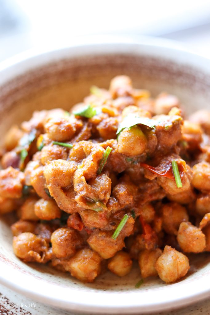 chana masala curried chickpeas