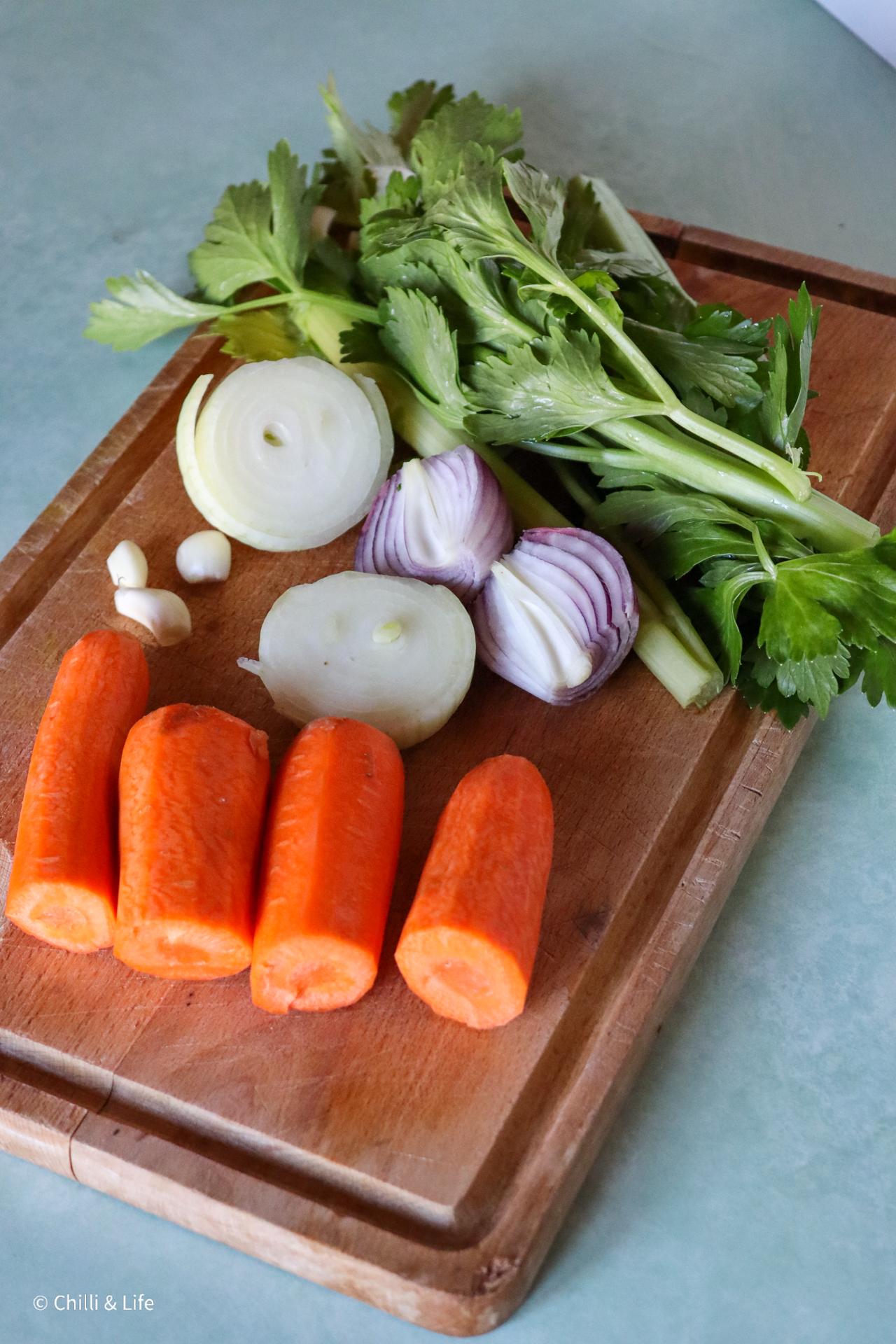 beef stock veggies