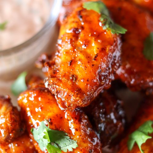 hot honey harissa wings