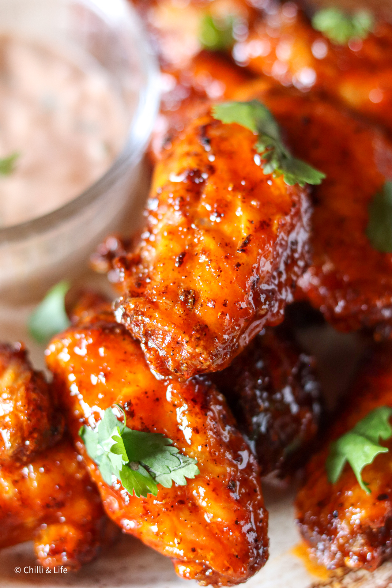 hot honey harissa wings