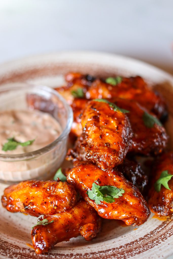 Hot Honey Harissa Wings - Chilli & Life