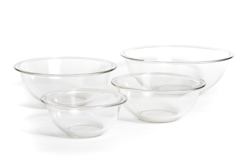 glass mixing bowls